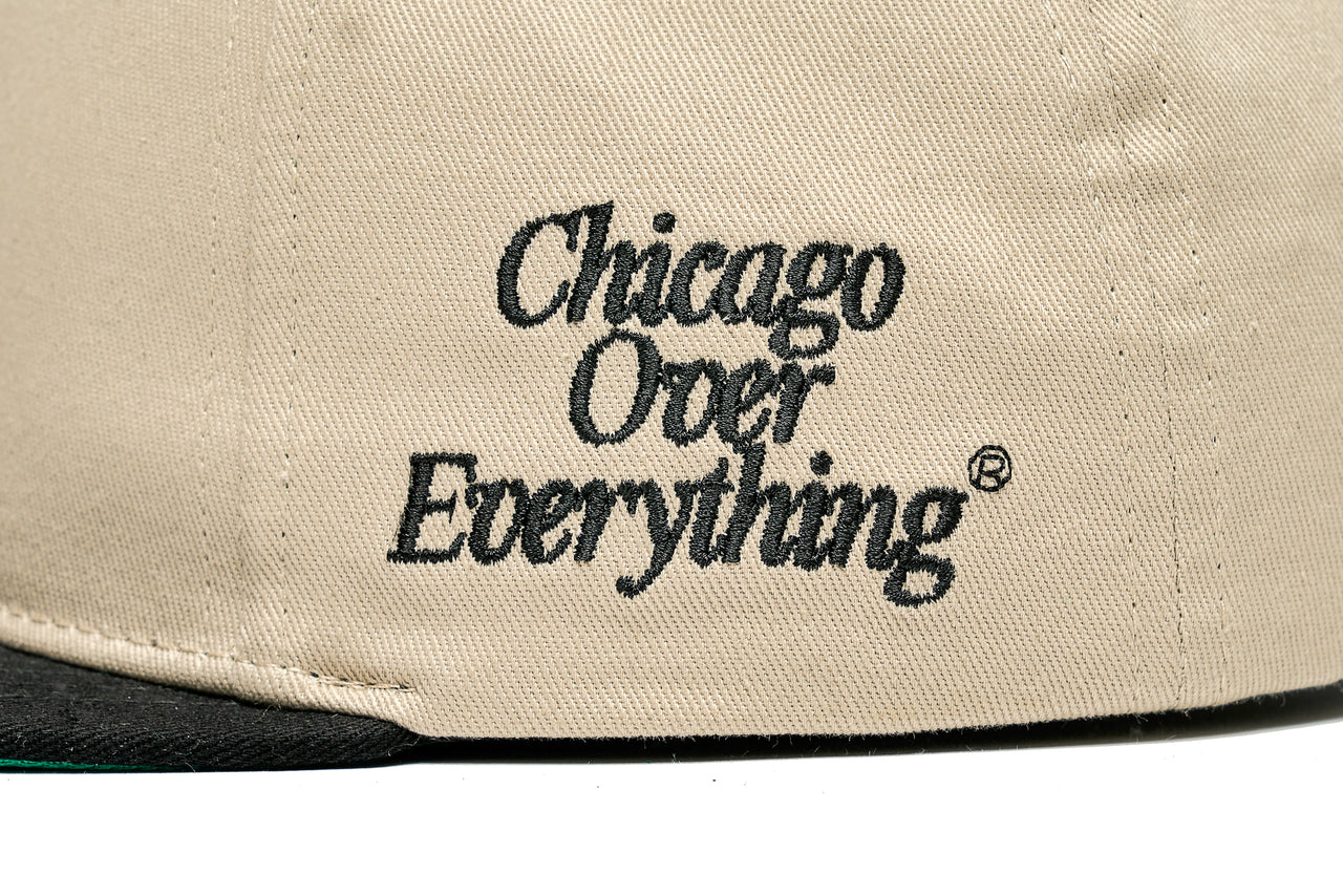 Chicago Over Everything Monogram Hat (TAN/BLACK)