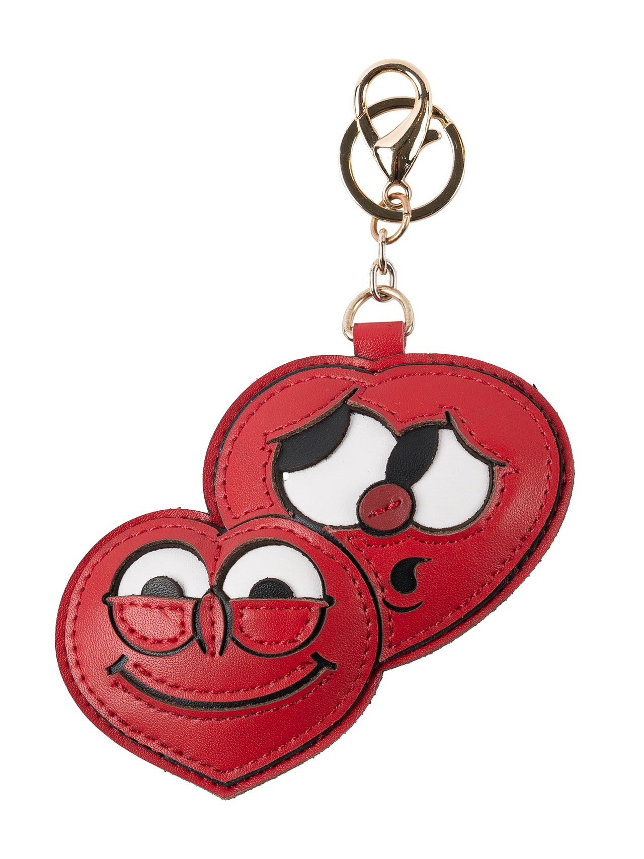 DOUBLE HEART LUXURY BAG CHARM